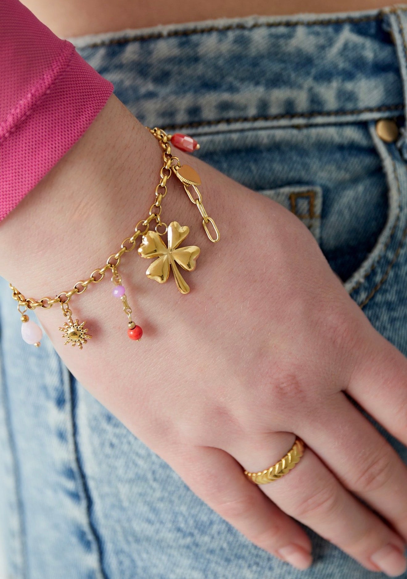 Armband lucky gold