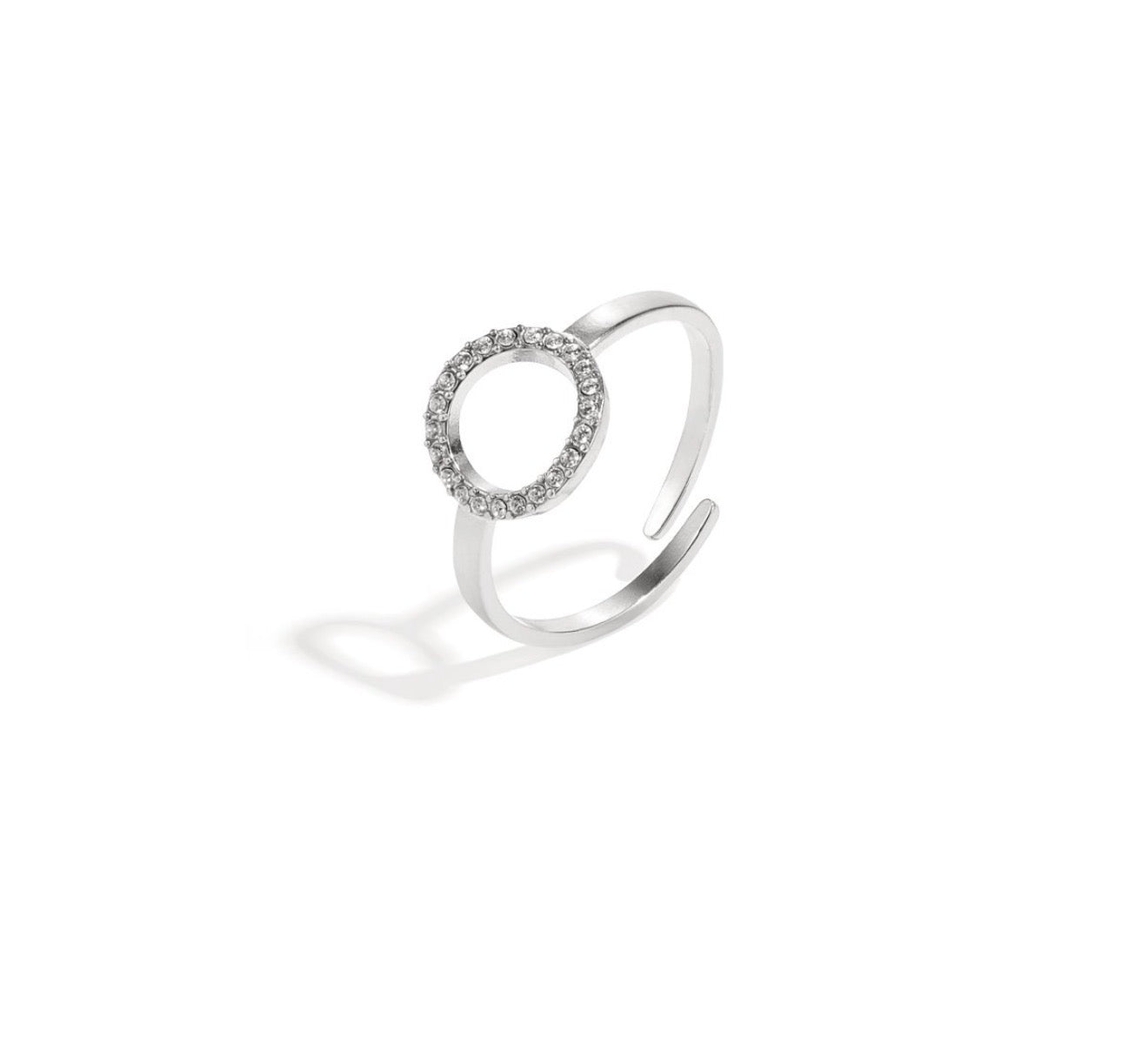 Ring cirkel silver