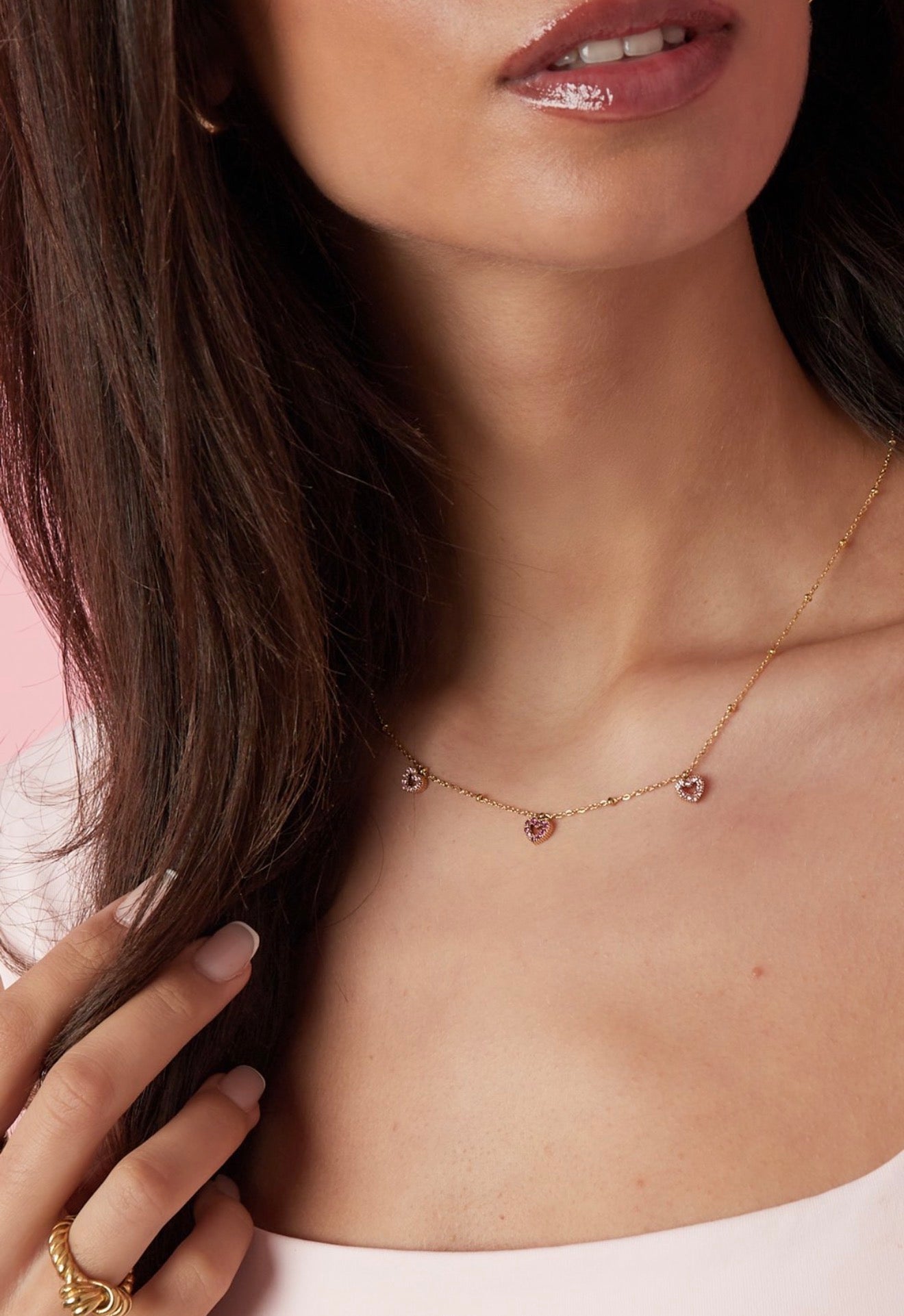 Ketting jade gold