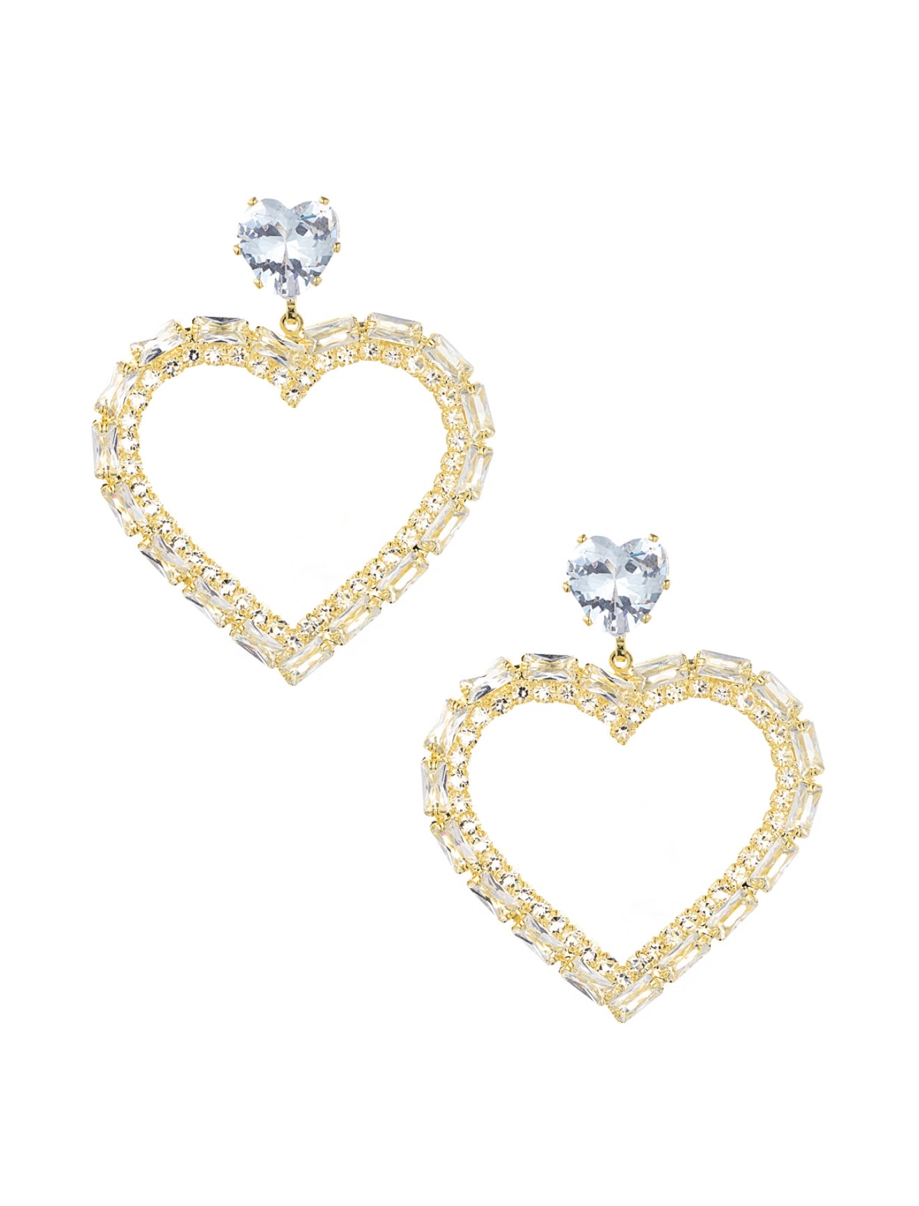 Oorbellen hearts gold
