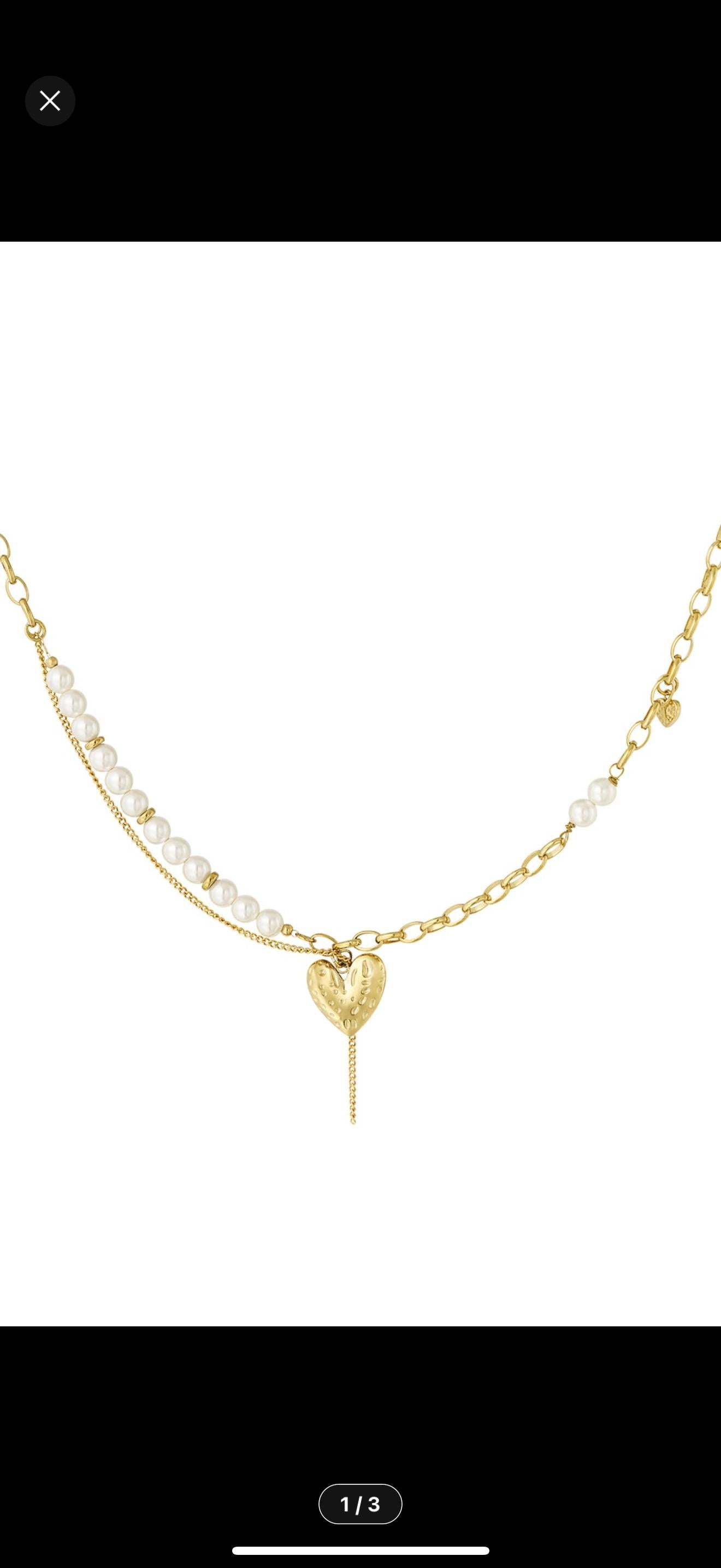 Ketting love gold