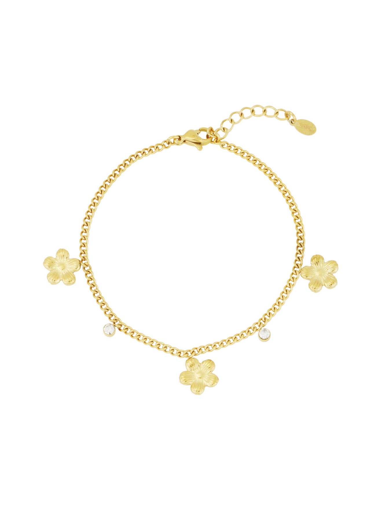 Armband flower gold
