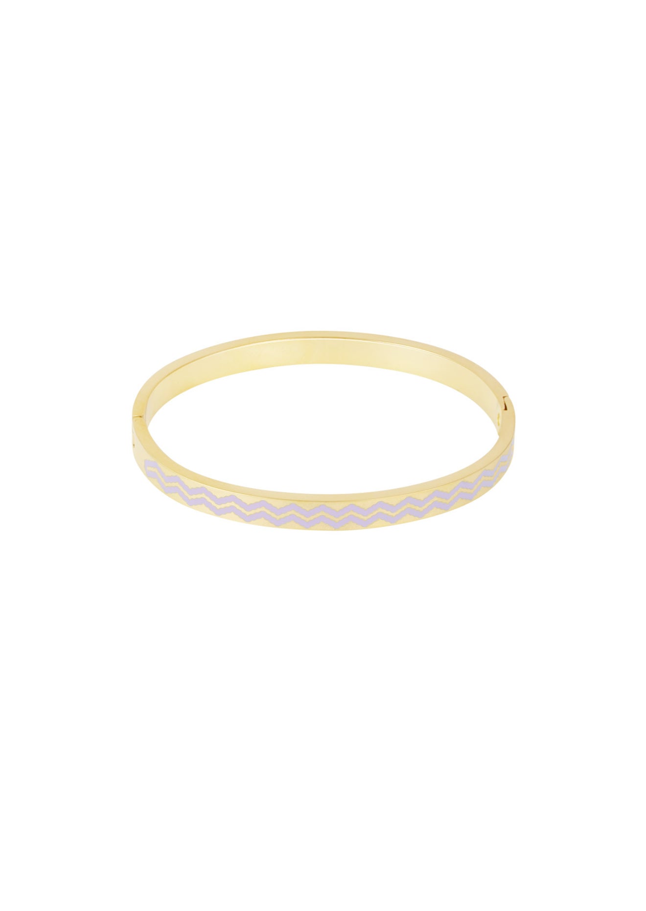 Bangle golven lila gold