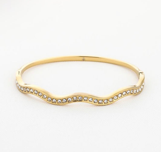 Bangle wave gold