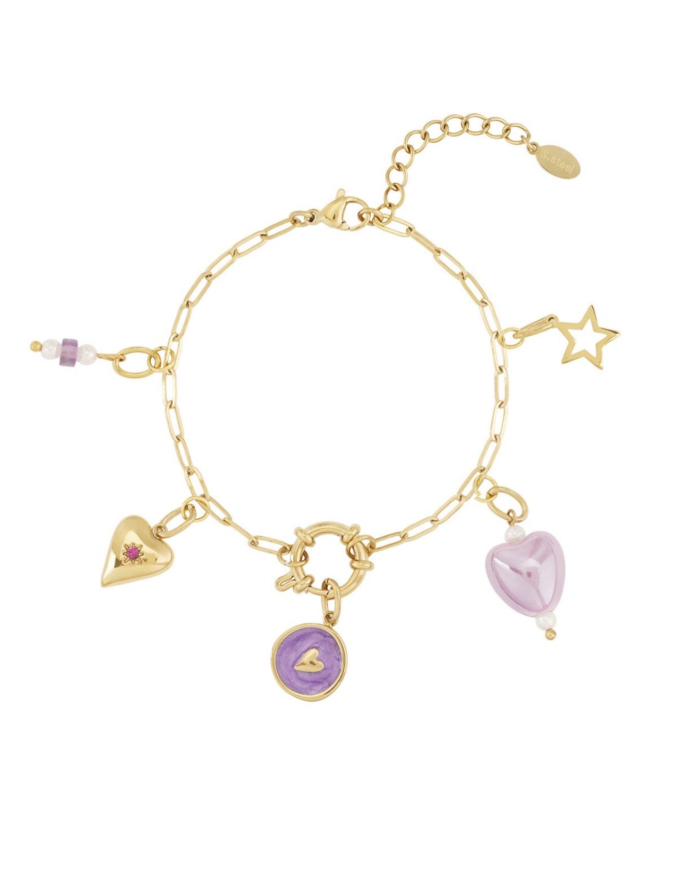 Armband purple gold