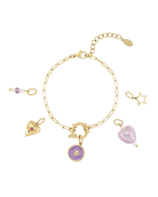 Armband purple gold