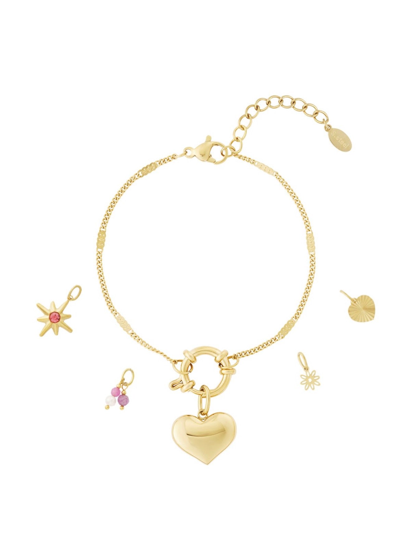Armband heart gold