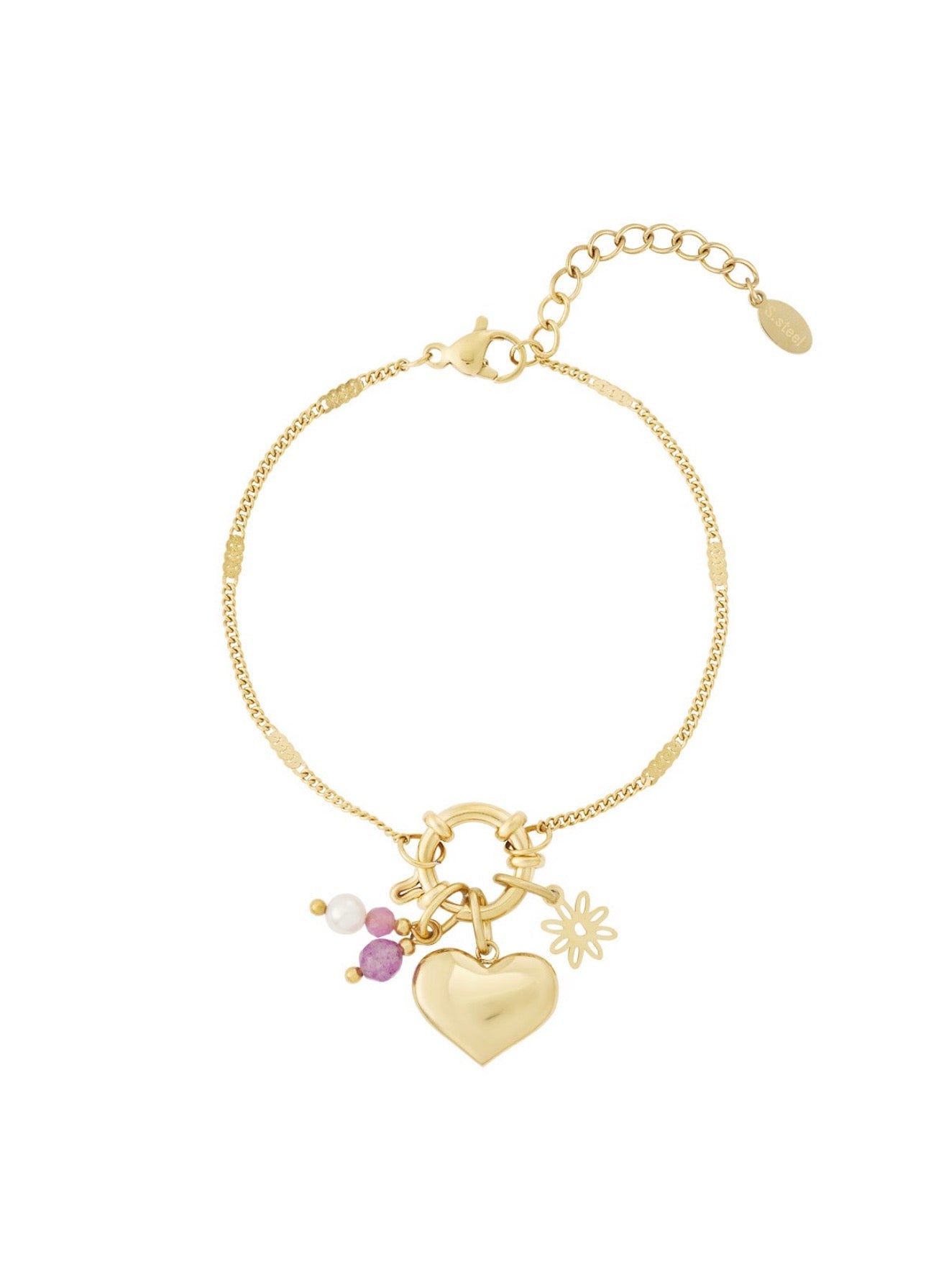 Armband heart gold