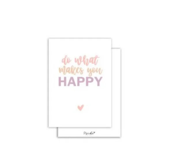 Kaart | Do what makes you happy