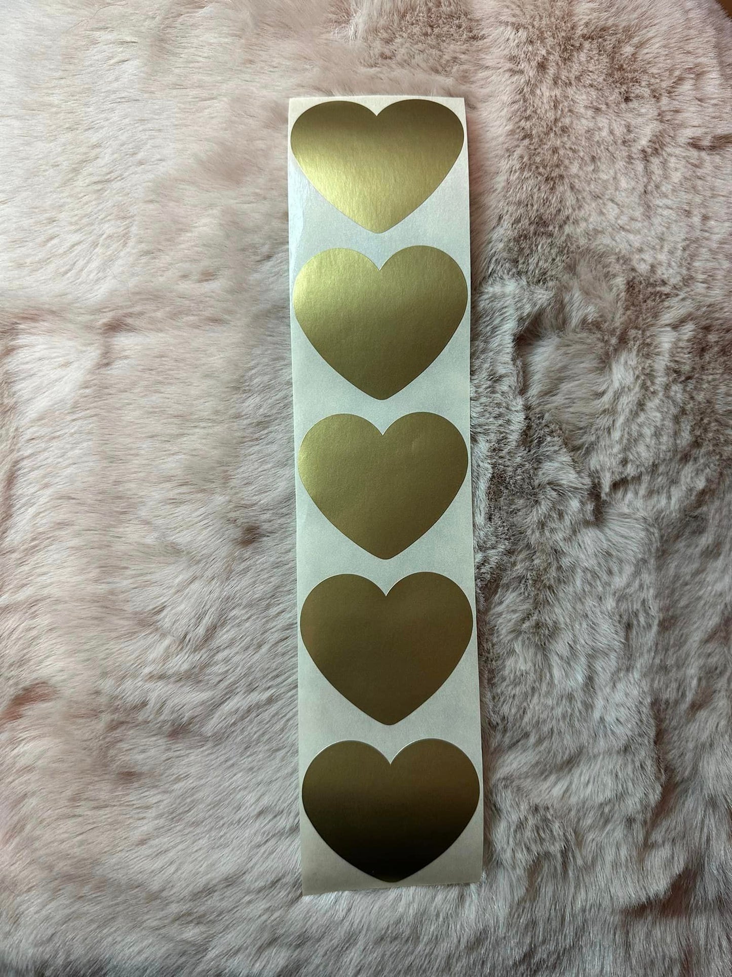 Sticker gold hearts